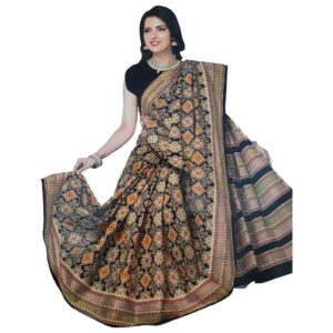 blouse designs for cotton sarees images, blouse for black cotton saree, cotton sarees silk